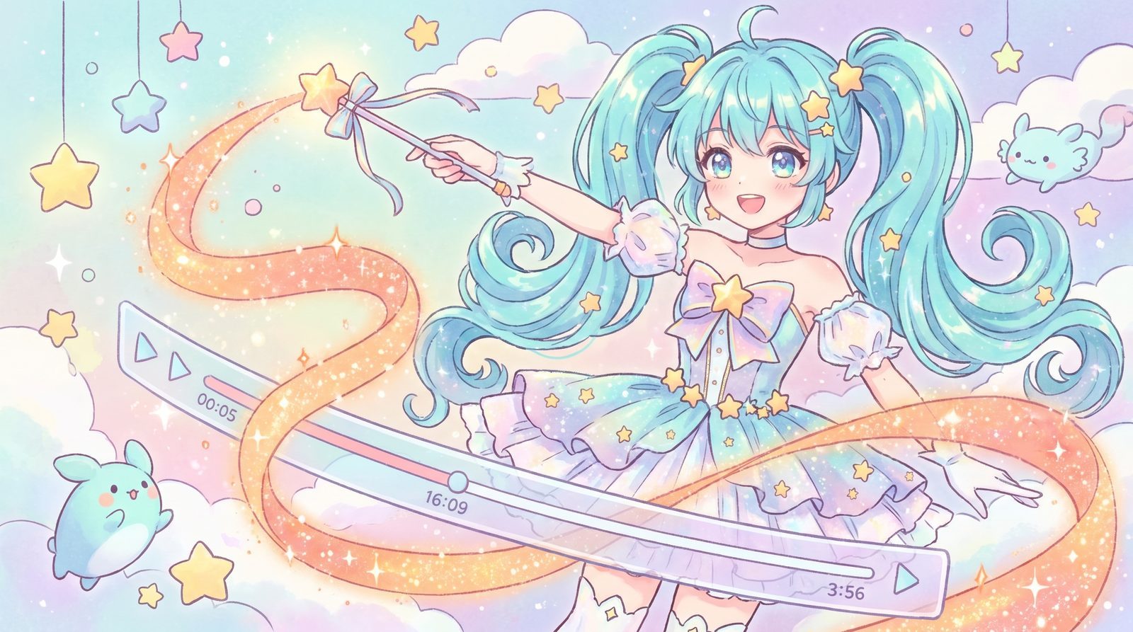 草莓视频 动漫封面：VTuber 动漫剪辑｜草莓视频教你做治愈系短动漫